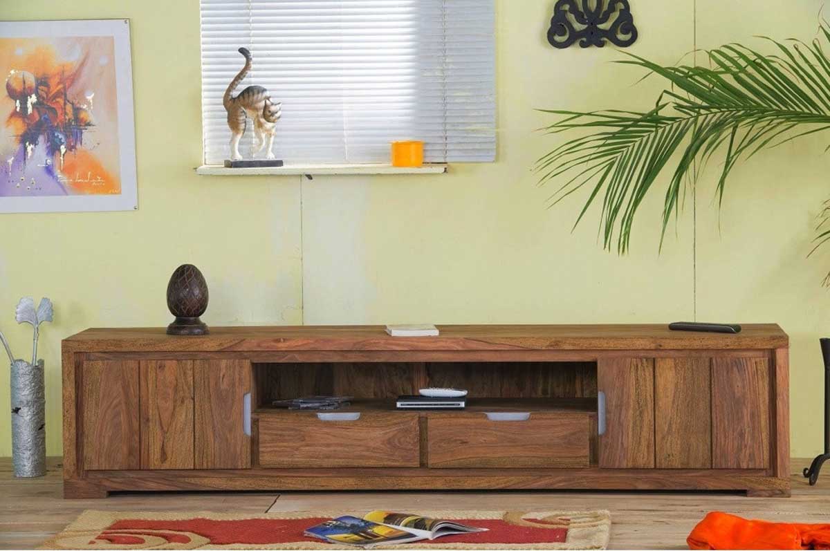 Măsuță / Comoda TV din lemn de palisandru tratat cu ceara solida